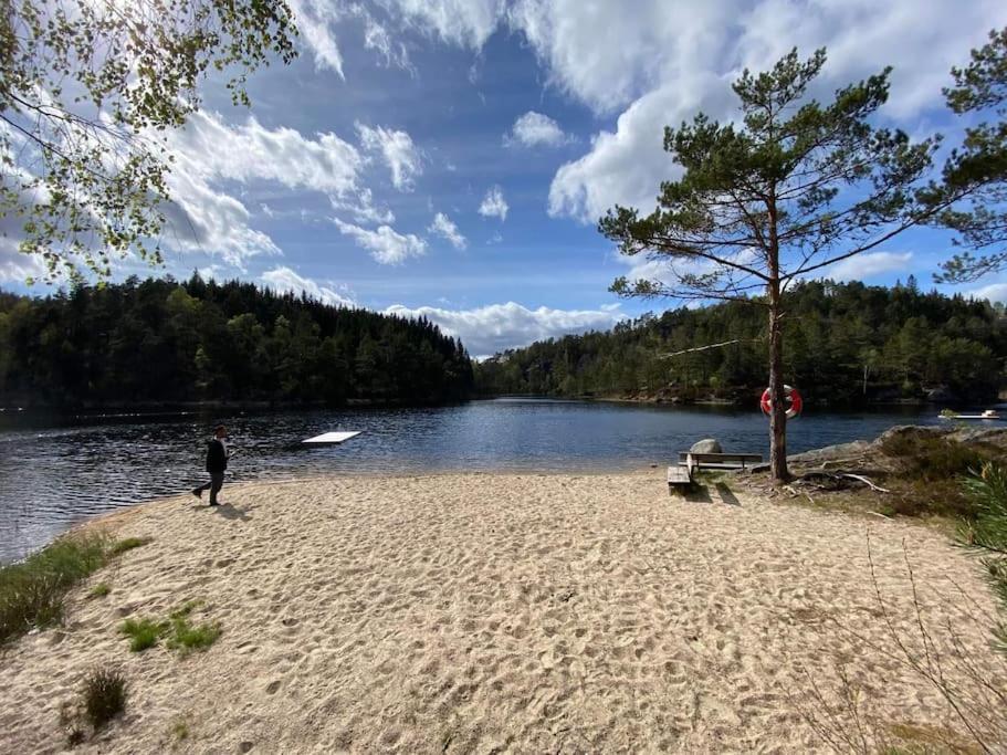 Romslig Og Fin Leilighet 17 Min Til Kristiansand Centrum Nodeland Екстер'єр фото